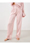 Satin Lace Detail Shirt and Pyjama Set - 4