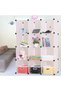 12 Cubes Black Color PP Material Storage Organizer - 3