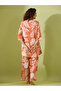 Women Tropical Printed Pure Cotton Top and Pyjama Set - 4