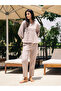 Women Solid V Neck Pure Cotton Shirt and Pyjama Set