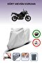 حقيبة خلفية رمادية متوافقة مع قماش الدراجة النارية Suzuki V-Strom 800 DE