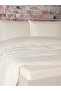 Double 100% Cotton Satin Fitted Sheet Duvet Cover Set with Zippered Bag - 3