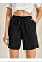 Unisex Black-Grey 2-Piece Elastic Waist Pocket S-Horts - 2