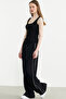Thick Strap Ribbed Basic Undershirt - Black - 2