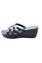 2027 Black Skin Filled Sole Comfort Casual Daily Slippers - 3