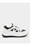 Color Block Lace-Up Chunky Sneakers with Back Pull Tab - 2