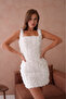 Women Premium Rose Detailed Design Evening Dress Nbs9380 - 5