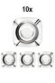 10Pcs Steel 11cm Fine Tea Garden Coffee House Ironmongery Ash Tray Ashtray
