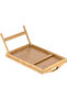 Portable Foldable Bamboo Breakfast Tray with Handles Snacking & Working Tray Table for Sofa Bed Stor - 6