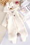 Welsoft Plush Winter Baby Girl/Boy Jumpsuit with Hood