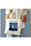 Van Gogh the Starry Night Patterned Cloth Bag - 2