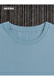 Jupiter and Little Stars Printed Cotton Unisex Light Blue T-Shirt-Black Shorts Set - 3