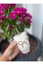 24K Gold Gilded Handmade Ceramic Pink Ribbon Cold Coffee Cup 250ml - 2
