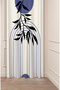 Leaf Bohemian Minimalist Beige Cream Patterned Special Design Digital Printed (Single Wing) Modern Background Curtain