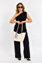 Women's Hand and Shoulder Bag with Stylish Accessory Detail - 3