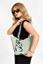 Women's Hand and Shoulder Bag with Stylish Accessory Detail - 6