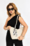 Women's Hand and Shoulder Bag with Stylish Accessory Detail - 2