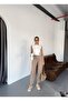 Sleeveless White Draped Blouse with Accessories - 2