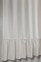 Natural Bohemian French Style Ruffled Curtain - Single Wing, Rustic and Cornice Compatible - 4