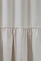 Natural Bohemian French Style Ruffled Curtain - Single Wing, Rustic and Cornice Compatible - 5