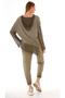 Thin Cotton Mesh Hooded Blouse - 6