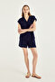 Terry Fabric Patterned Blouse - 2