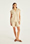 Terry Fabric Patterned Blouse - 2