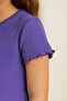 Pure Dots Girl's Ekovero Summer Purple T-Shirt - 3