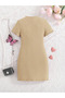 Butterfly Printed Short Sleeve Dress - 2