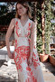 Panel Pattern Linen Blend Dress