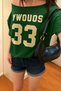 Women's Boat Neck Oywouos Printed Oversize 100% Cotton T-Shirt - 2