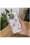 Xiaomi Poco C65 Compatible Case Zebana Floral Silicone Case Rose Gold