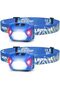 Head Torch, [2 Pack] Super Bright LED Headlamp with 6 Lighting Modes, Waterproof, Battery Powe - 2