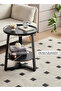Living Room Small Coffee Table Sofa Double-layer Rock Board Side Table Paint Process 60*60*60cm - 5