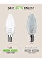 E14 LED Light Bulb, Small Edison Screw SES Candle Bulbs, 4.9W 470lm, 40W Equivalent E14 Bulb, - 9