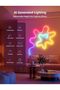 N1 AI Smart Rainbow Neon Light Strip 6M, 96 LEDs/M, Work with Alexa, Google Home, Music Sync, - 6
