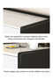 Marble Texture Desk Desk With Double Drawers 80*40*80cm - 7