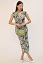 Knotted V-Neck Wrap Dress – Elegant Choice for Casual, Vacation and Invitation Combinations