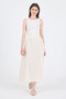Natural 100% Cotton Muslin Midi Skirt 7038 - 7