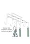 Hanging kitchen organizer - 4
