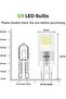 G9 LED Light Bulbs, Cool White 6000K, 3.8W 470lm LED Capsule Bulbs for Crystal Chandeliers, En - 6
