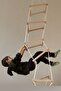Square Climbing Tower 5 Steps Children's Rope Climbing Ladder Aerobatics Wooden Montessori Toy - 2
