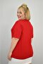 Women's Plus Size Short Sleeve Collar Piping Detailed Blouse 1970-25 - 6