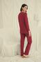 Monamise Women's Long Sleeve Button-Down V-Neck Pajamas Set 18673 - 4