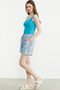 Ribbed Button Detailed Basic Undershirt - Turquoise - 3