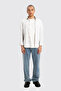 White Long Sleeve Men's Linen Shirt - 2