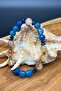 Sky and Sun – Citrine Blue Agate Hematite Natural Stone Women's Bracelet - 6