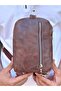 Genuine Leather - Hanger - Front Back Zipper - Shoulder Bag 1011 - 3