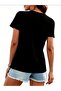 V-Neck Printed Oversize T-Shirt Casual Boyfirend - 2