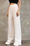 Women's high-waisted wide leg palazzo pants - summer casual trousers - 2